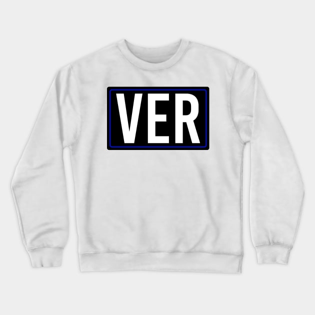 Verstappen - Driver Tag Crewneck Sweatshirt by GreazyL